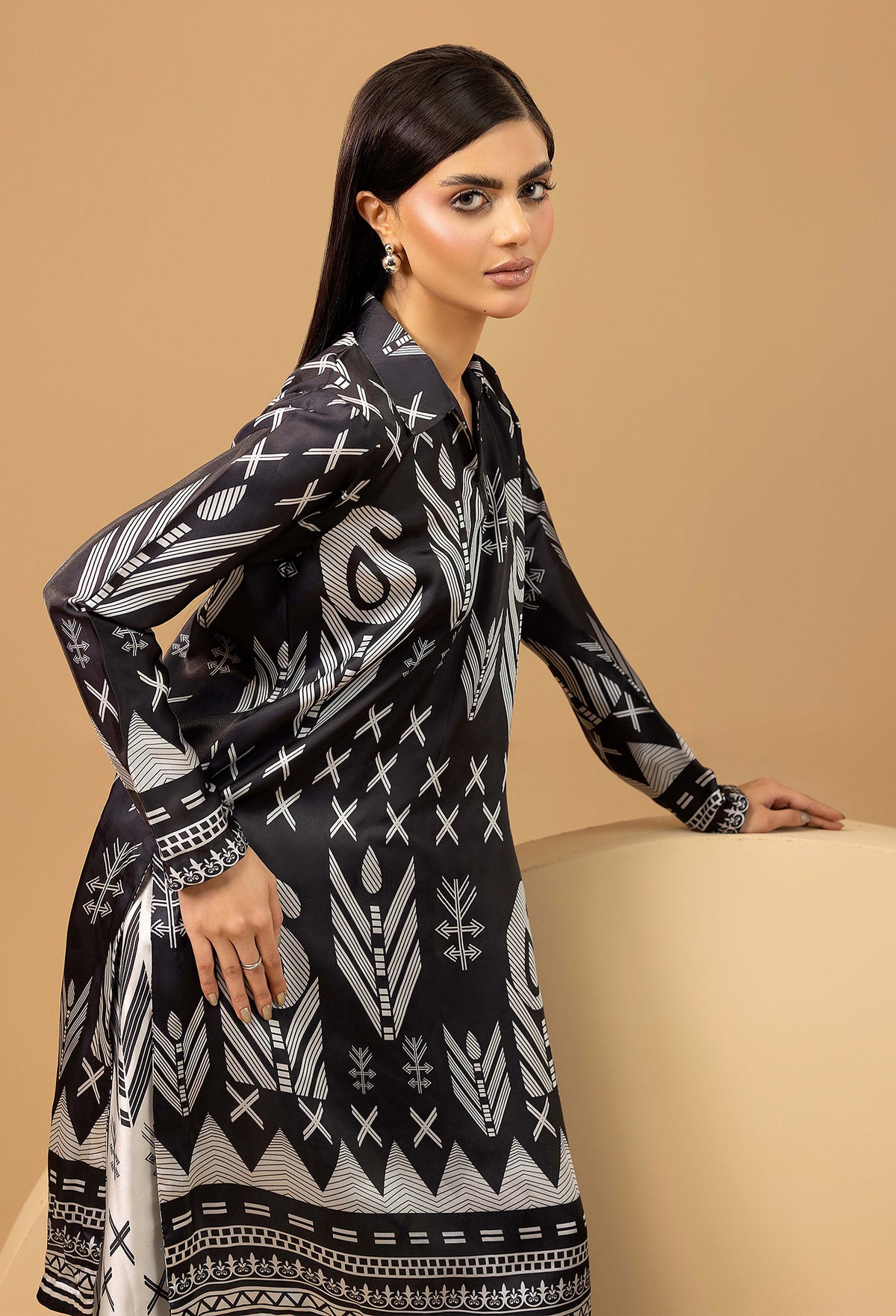 2 Piece – Printed Shamoz Silk