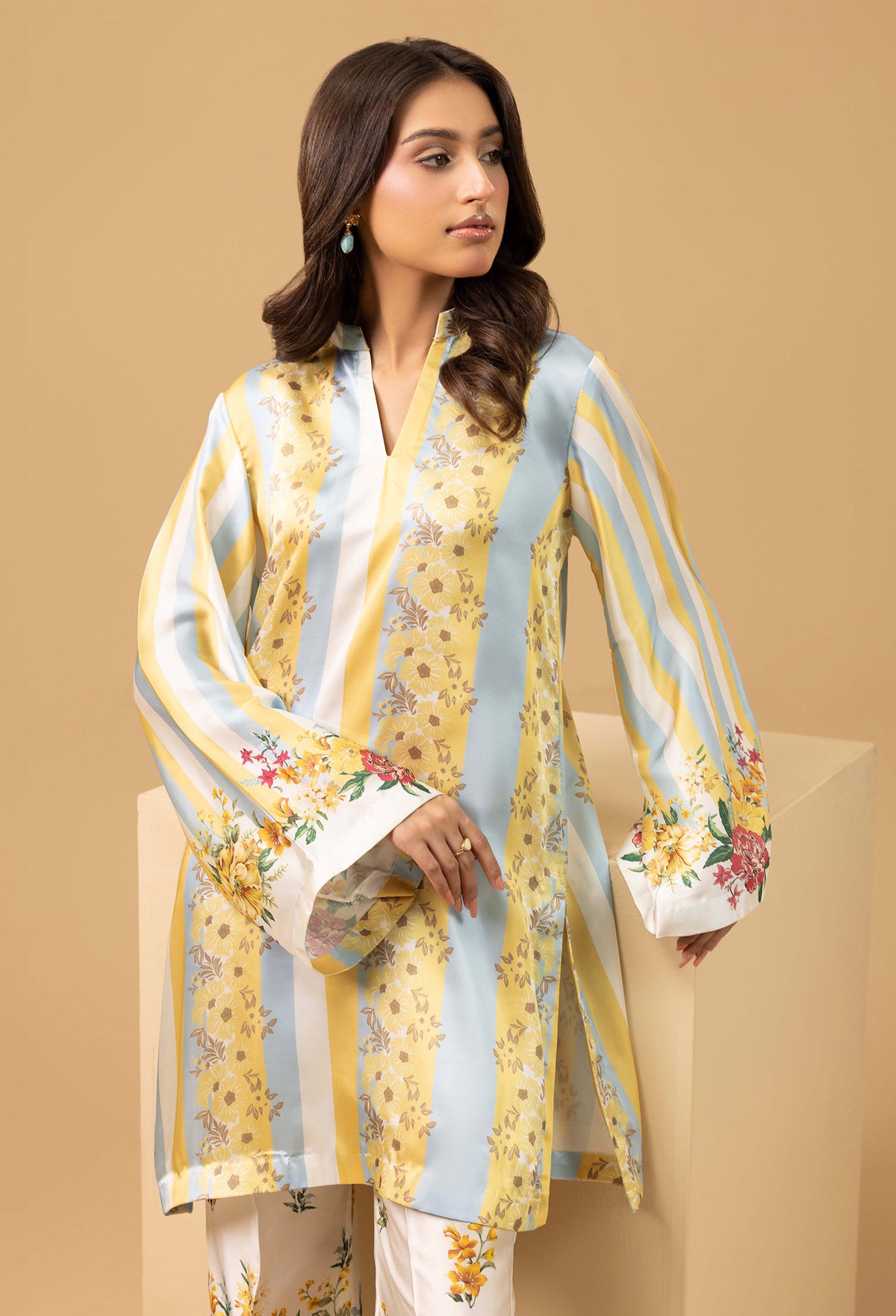 2 Piece – Printed Shamoz Silk