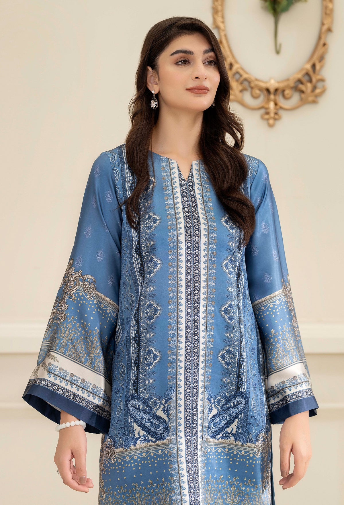2 Piece – Printed Shamoz Silk