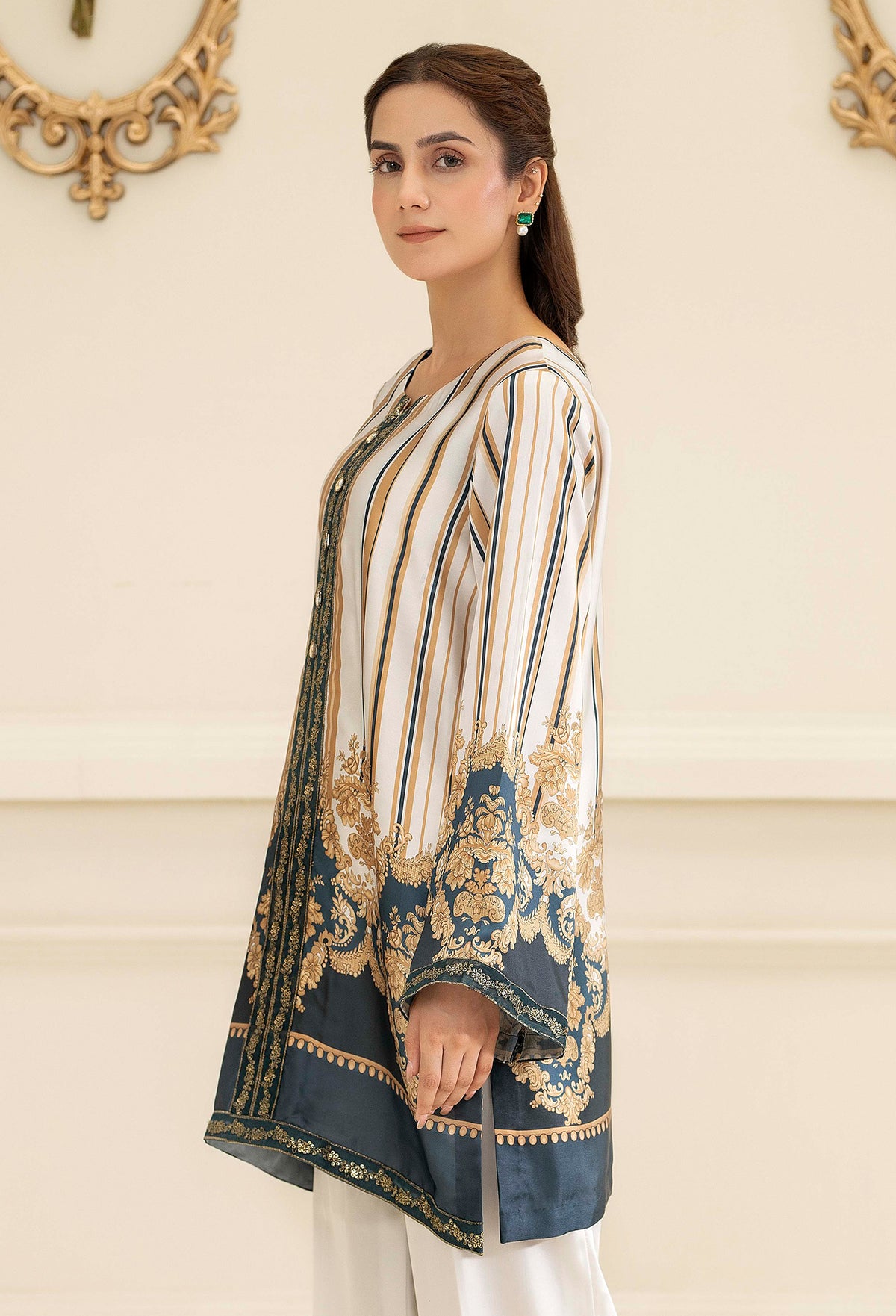 2 Piece – Printed Shamoz Silk