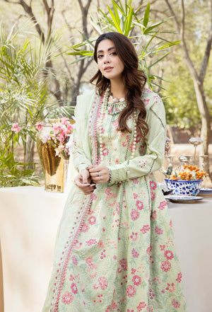 Blossom Unstitched Embroidered Lawn by Adan's Libas