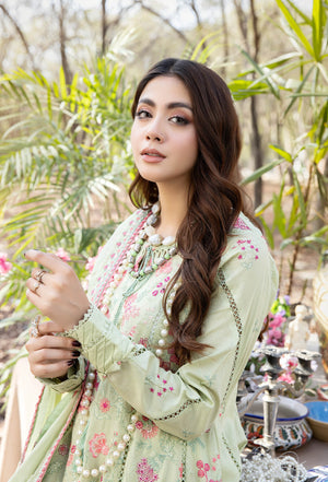 Blossom Unstitched Embroidered Lawn by Adan's Libas