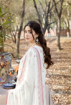 Blossom Unstitched Embroidered Lawn by Adan's Libas