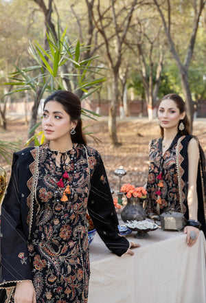 Blossom Unstitched Embroidered Lawn by Adan's Libas