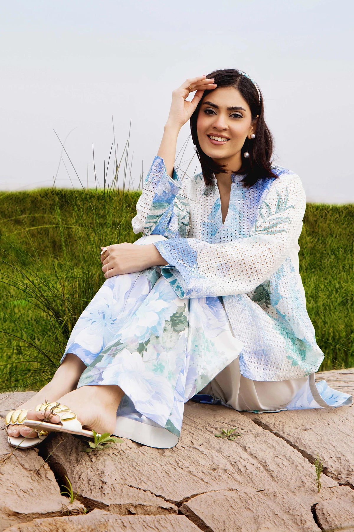 2 Piece – Embroidered Jacquard