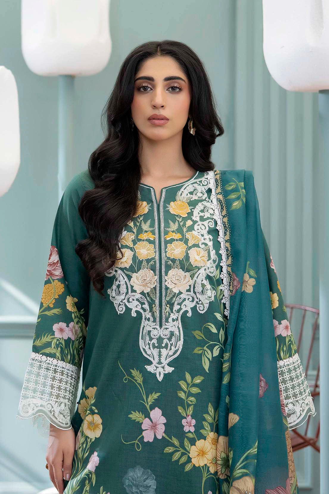 3 Piece – Printed Lawn
