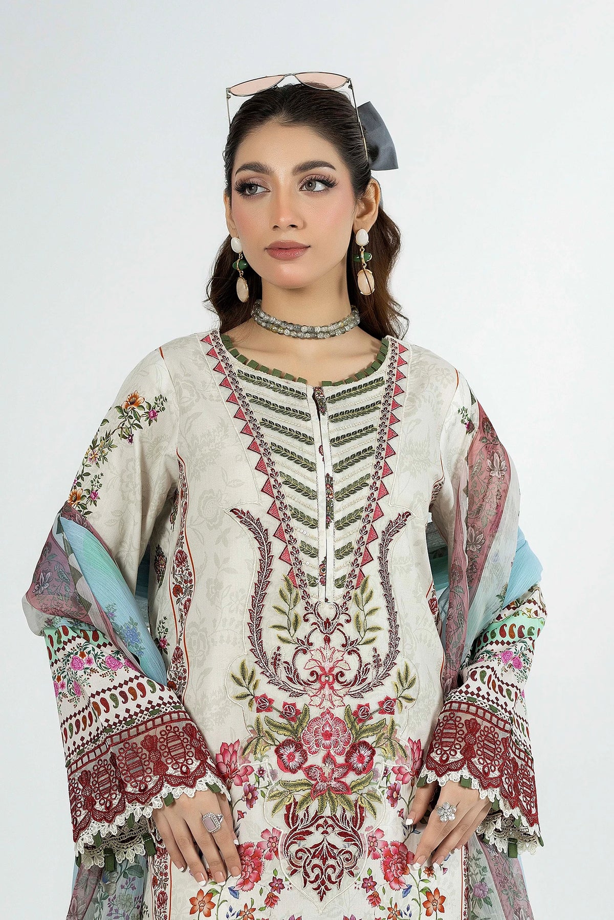 3 Piece – Printed Lawn