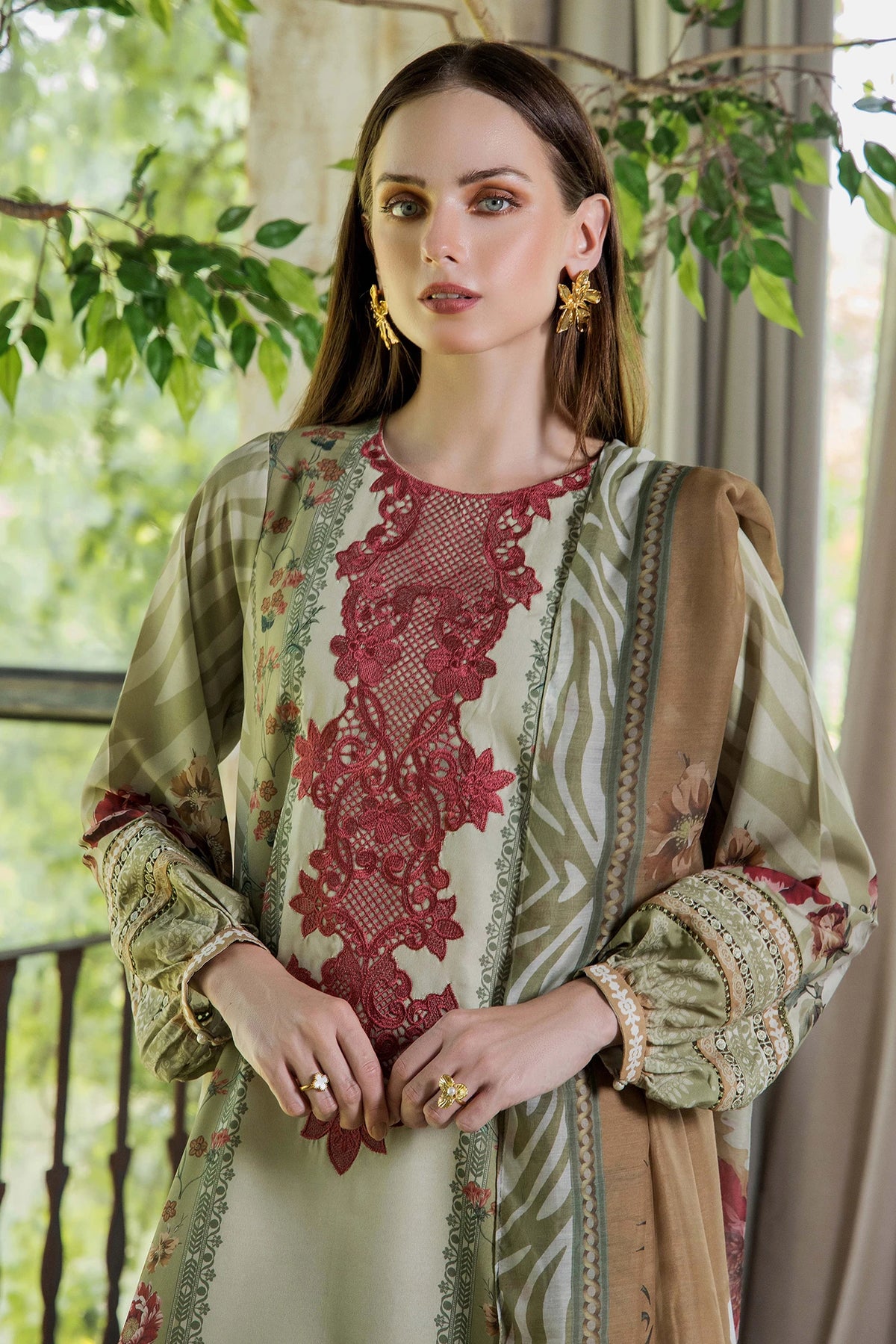 3 Piece – Printed Lawn
