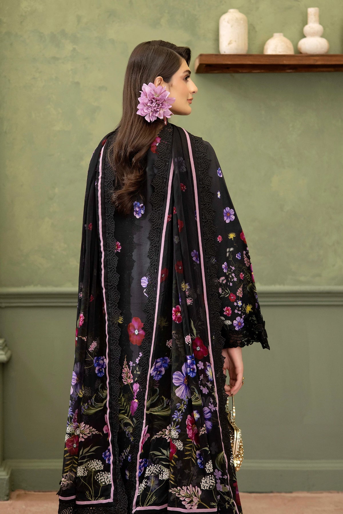 3 Piece – Printed Lawn