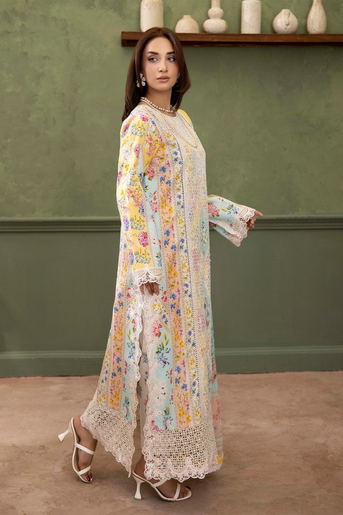 3 Piece – Printed Lawn