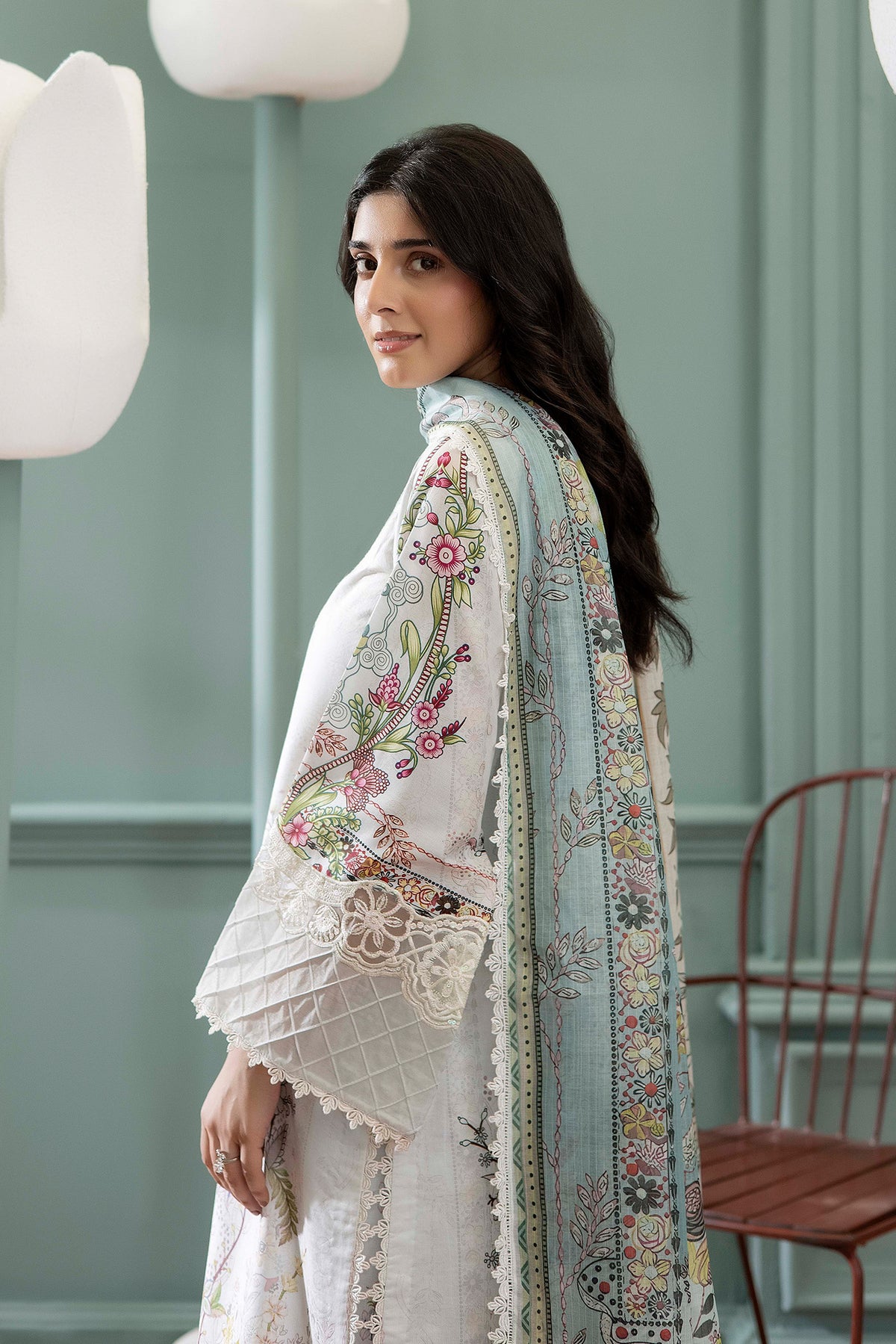 3 Piece – Printed Lawn