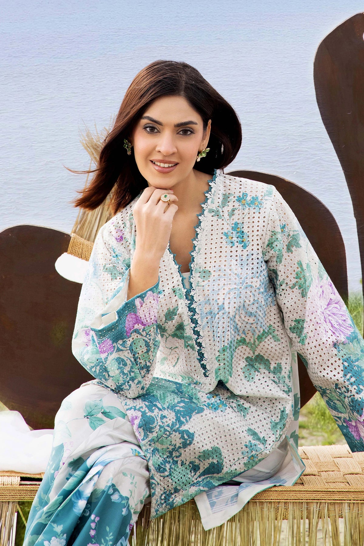2 Piece – Embroidered Jacquard