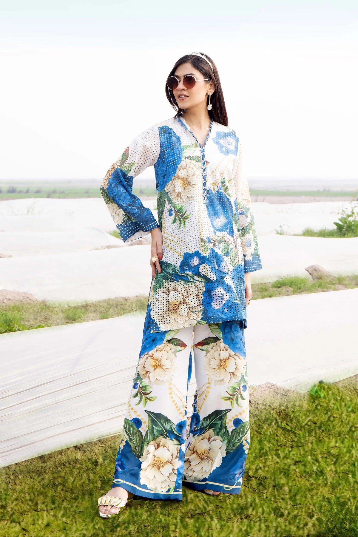 2 Piece – Embroidered Jacquard