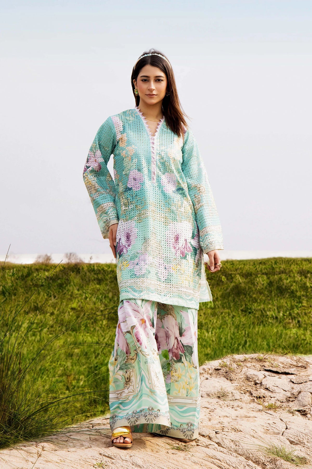 2 Piece – Embroidered Jacquard