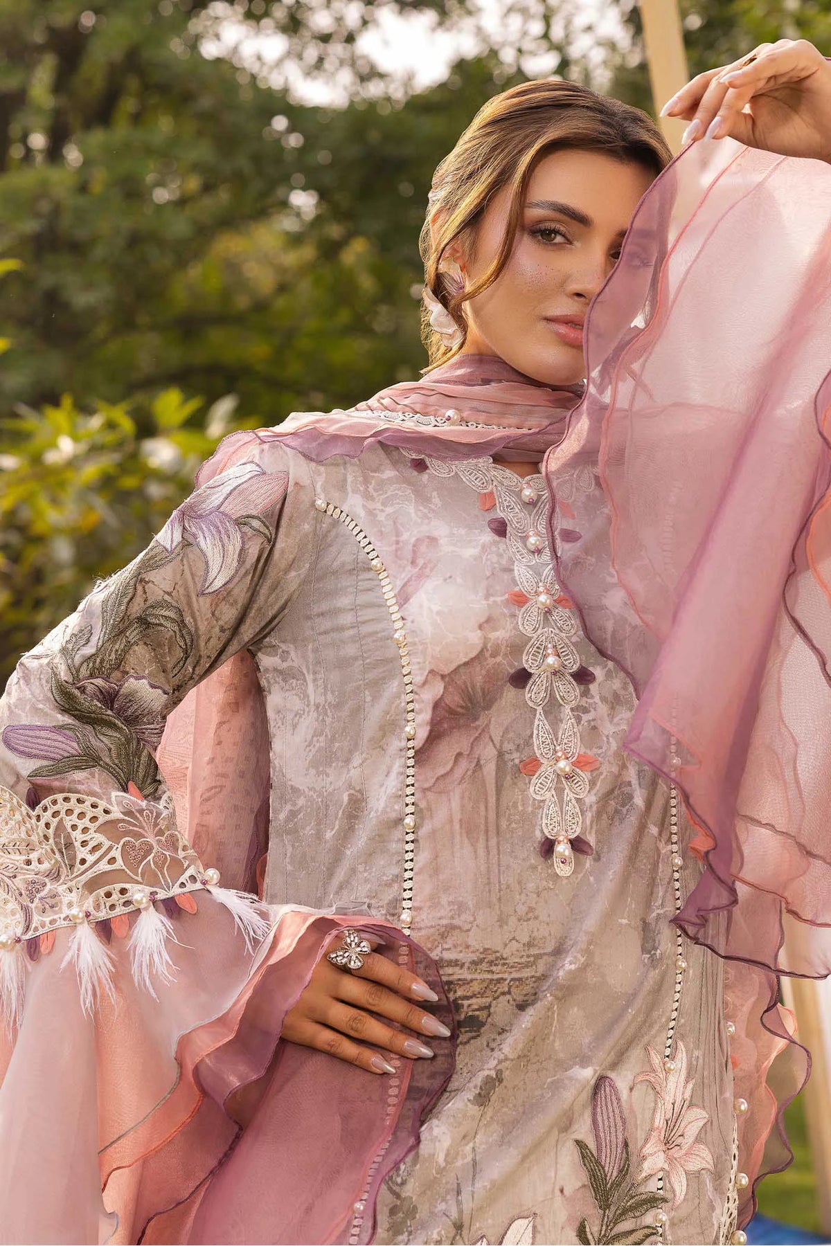 3 Piece – Printed Lawn