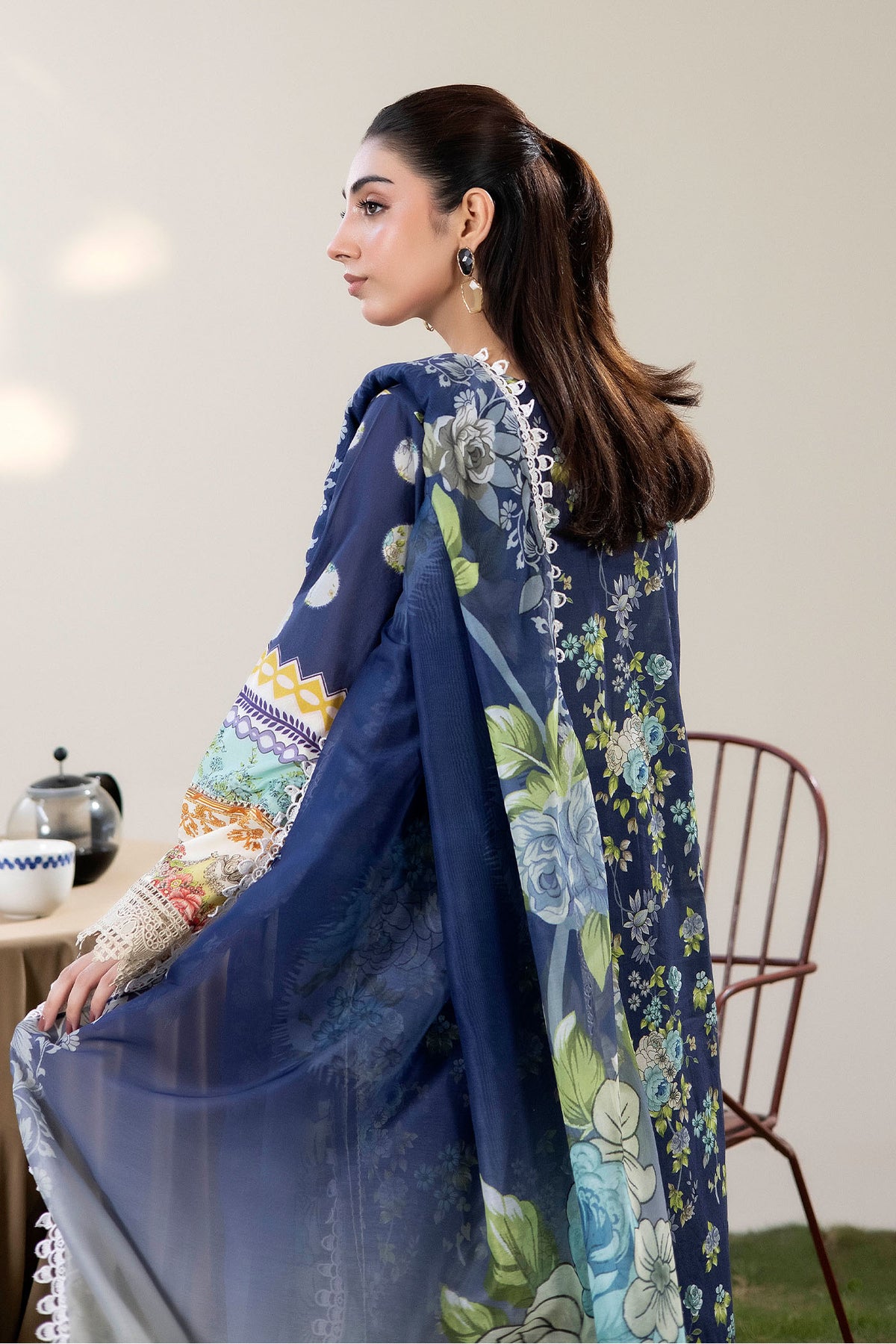 3 Piece – Printed Lawn