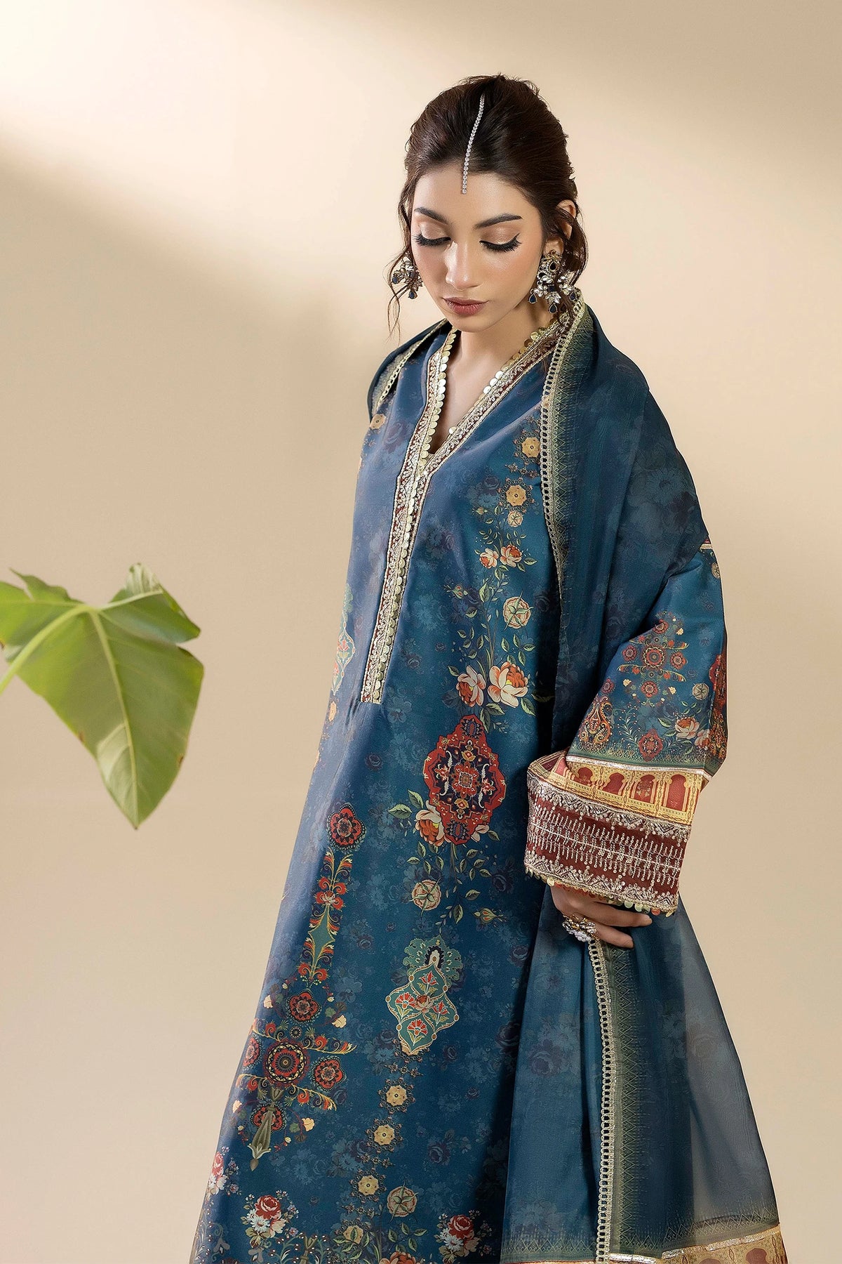 3 Piece – Printed Silk