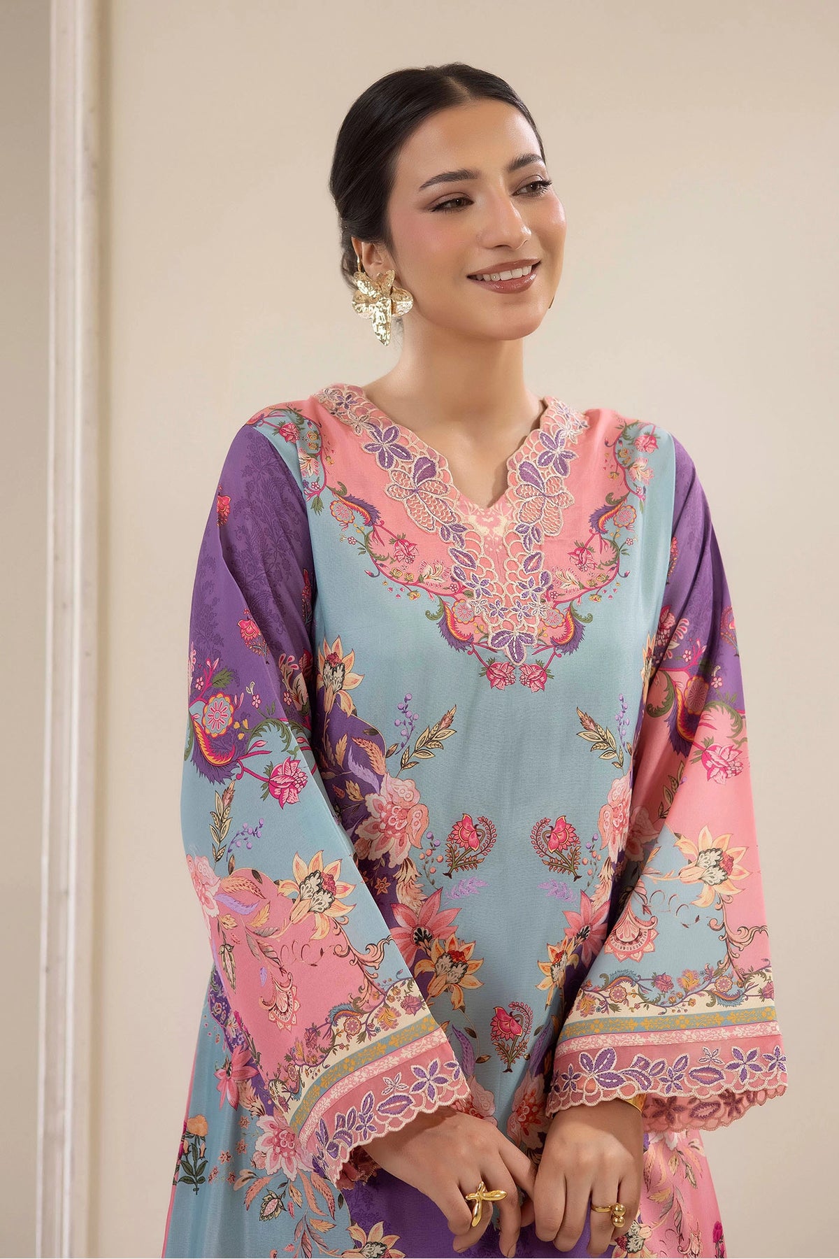 2 PIECE PRINTED KAFTAN