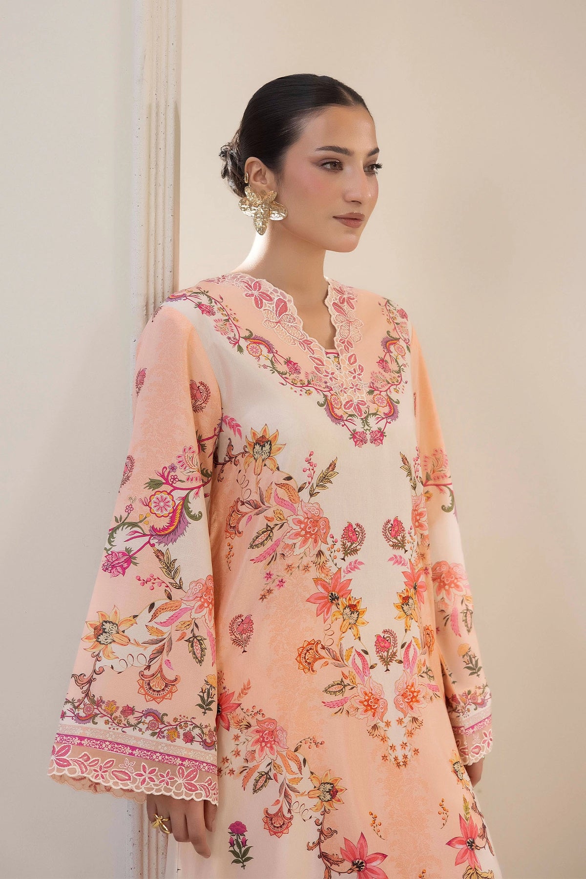 2 PIECE PRINTED KAFTAN