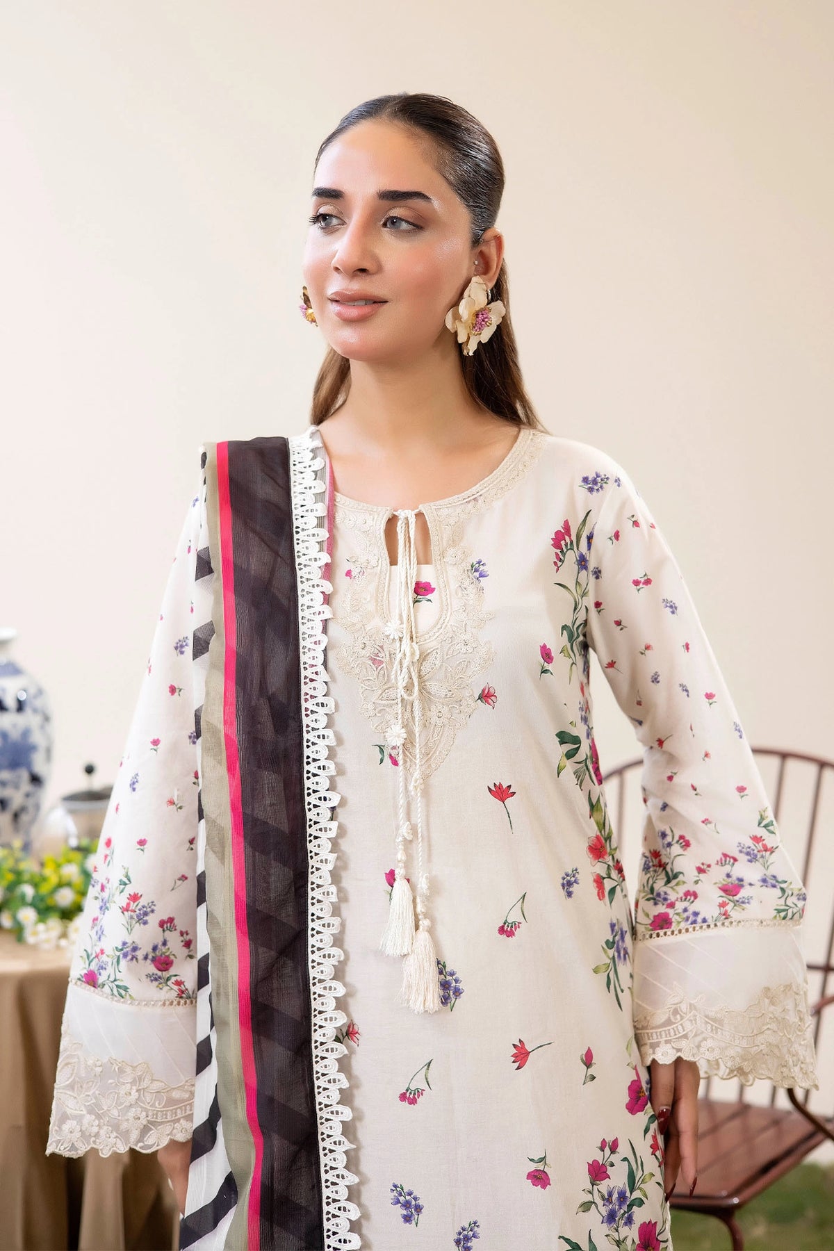 3 Piece – Printed Lawn