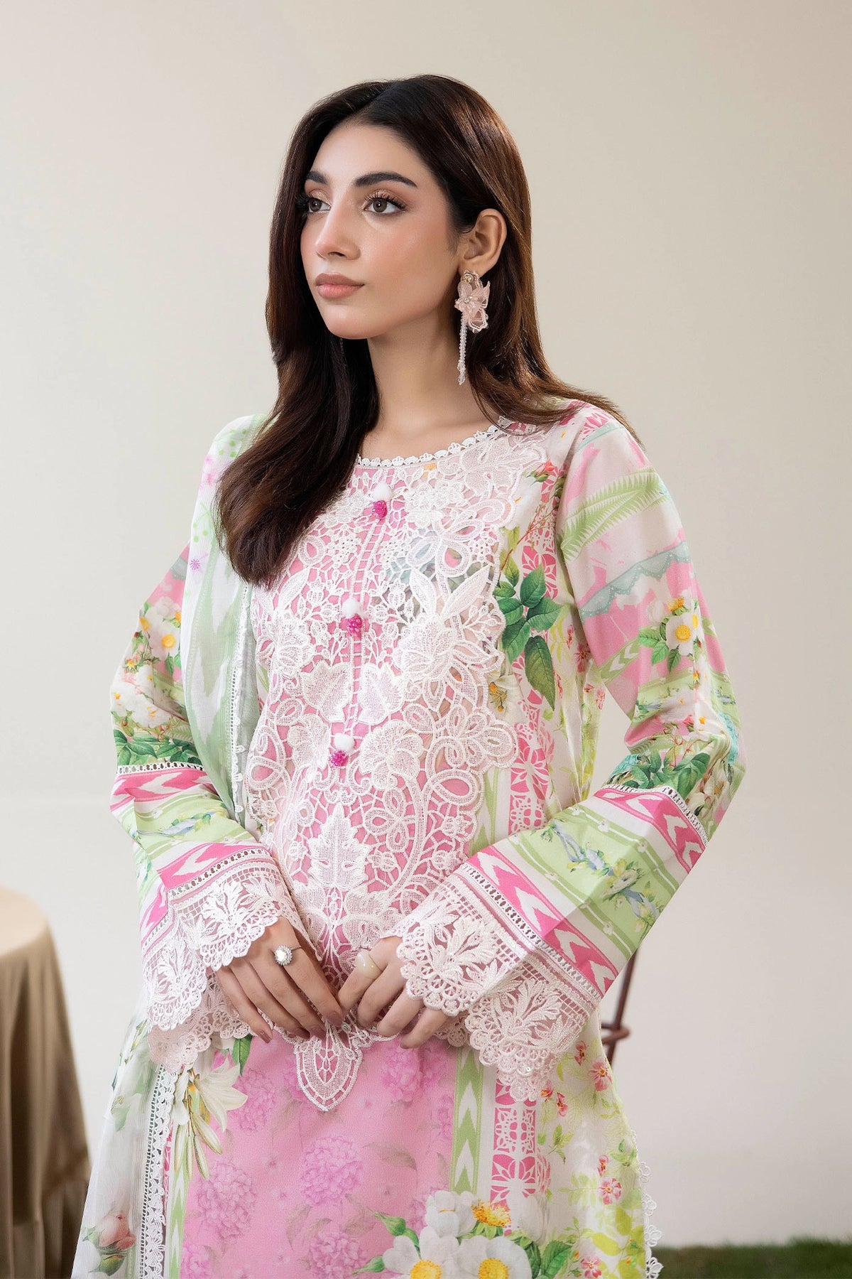 3 Piece – Printed Lawn