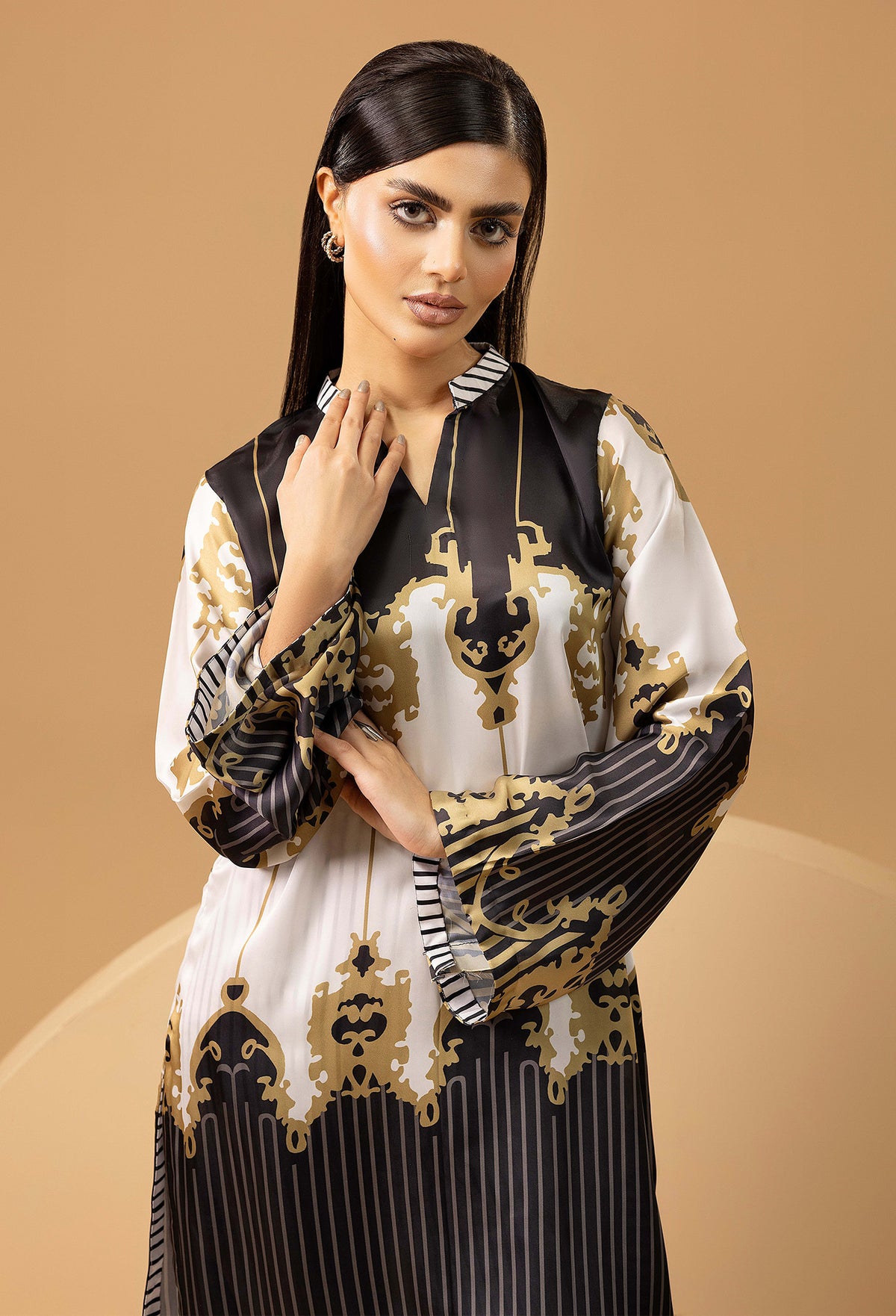 2 Piece – Printed Shamoz Silk
