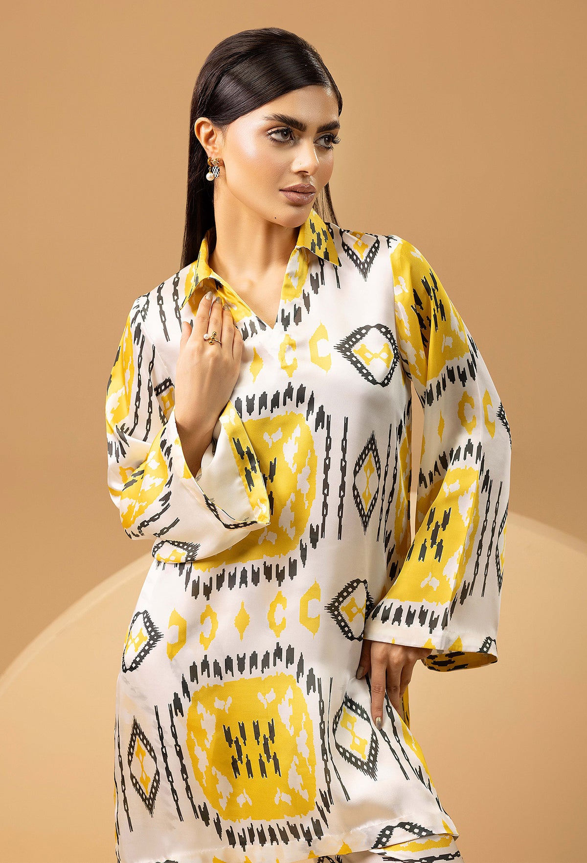 2 Piece – Printed Shamoz Silk