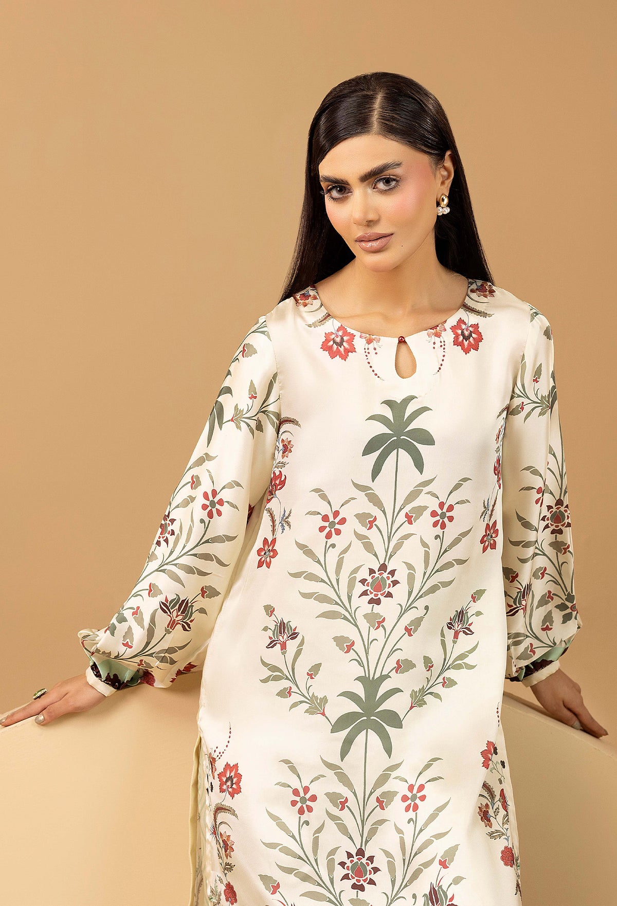 2 Piece – Printed Shamoz Silk