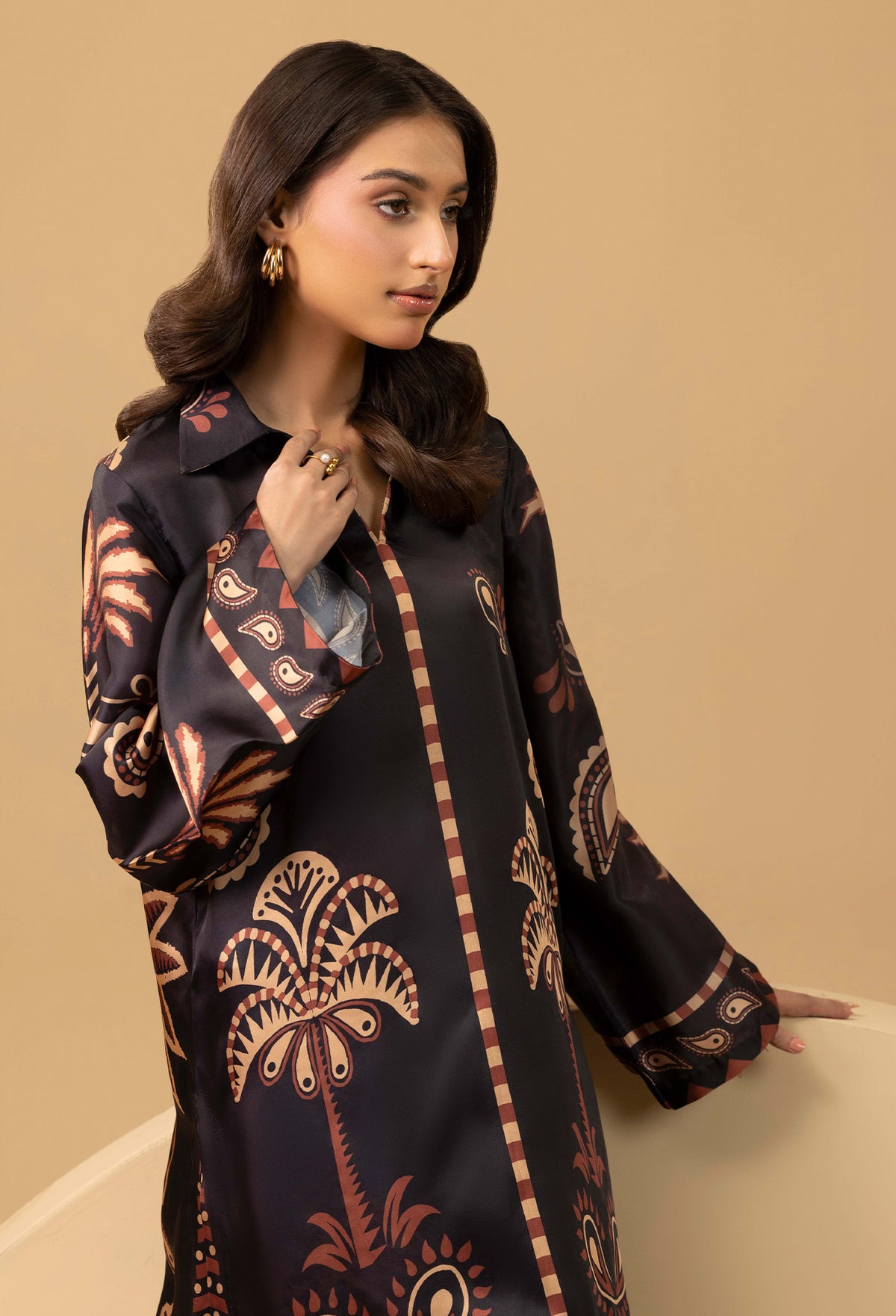 2 Piece – Printed Shamoz Silk