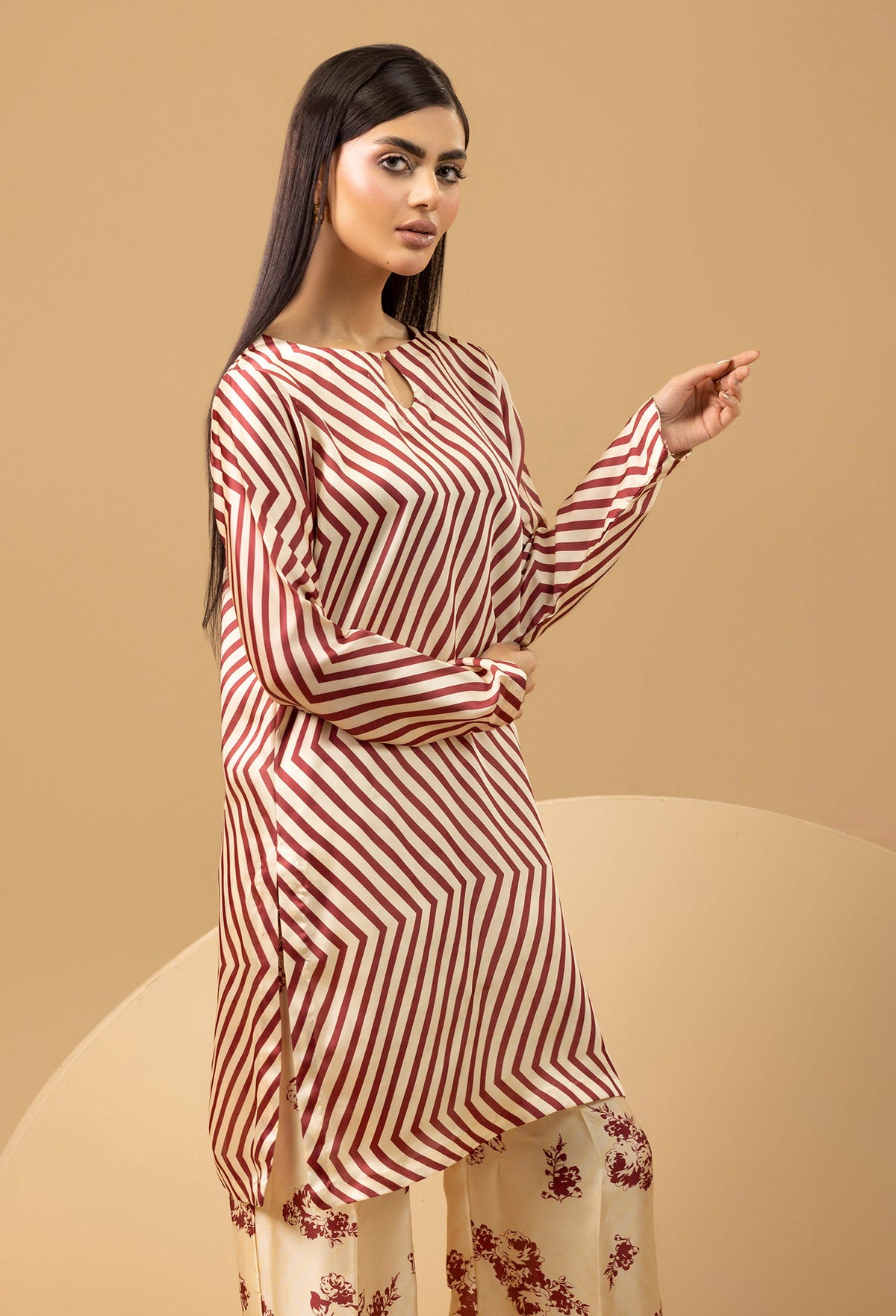 2 Piece – Printed Shamoz Silk