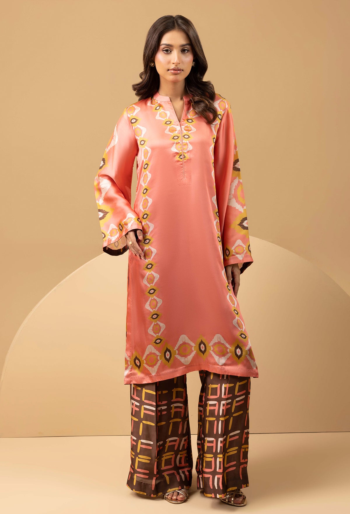 2 Piece – Printed Shamoz Silk