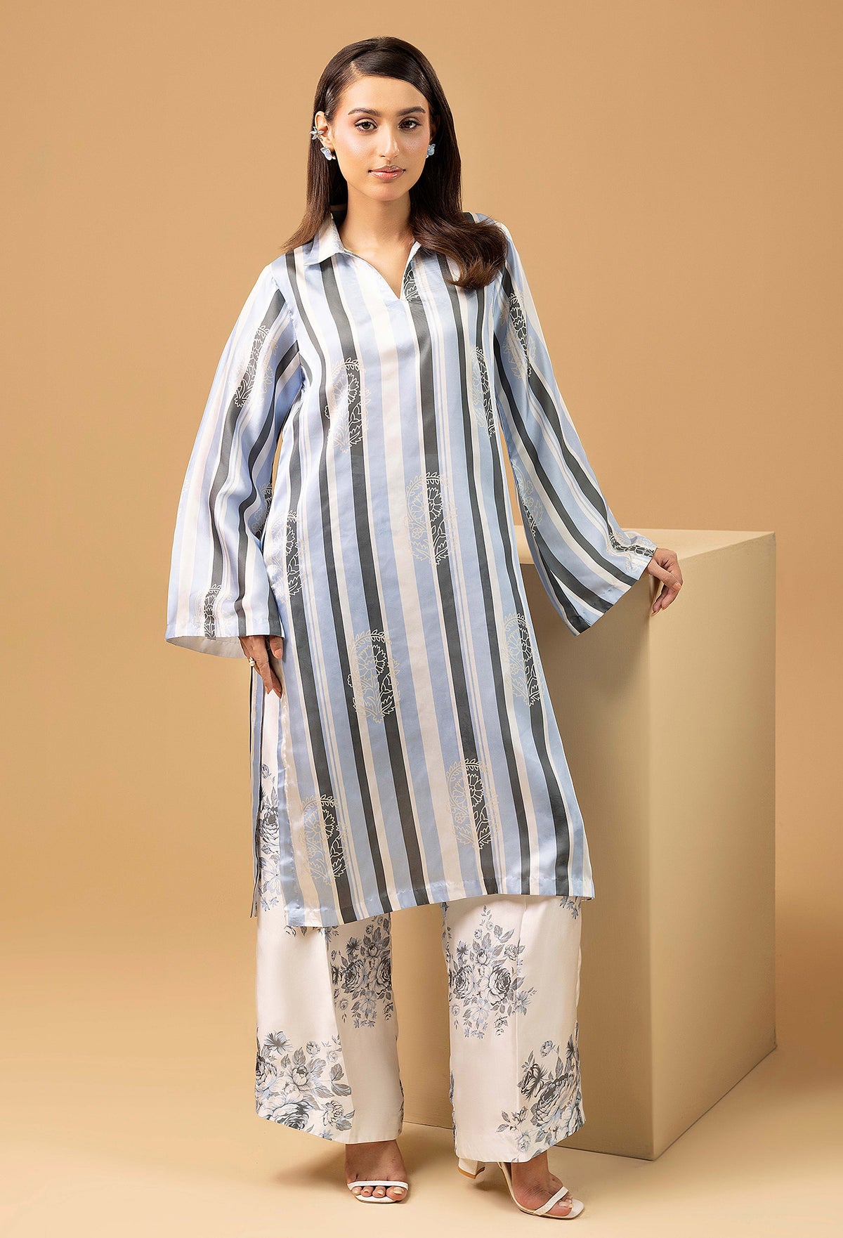 2 Piece – Printed Shamoz Silk