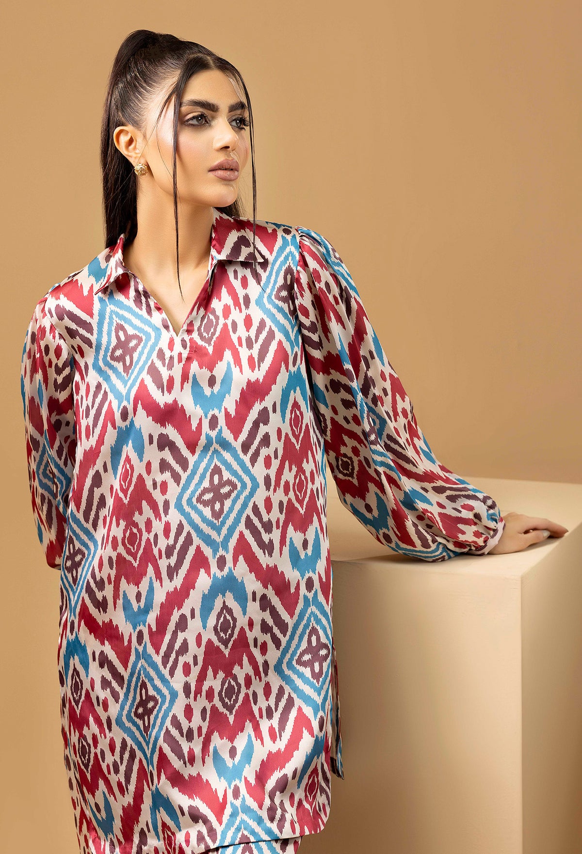2 Piece – Printed Shamoz Silk