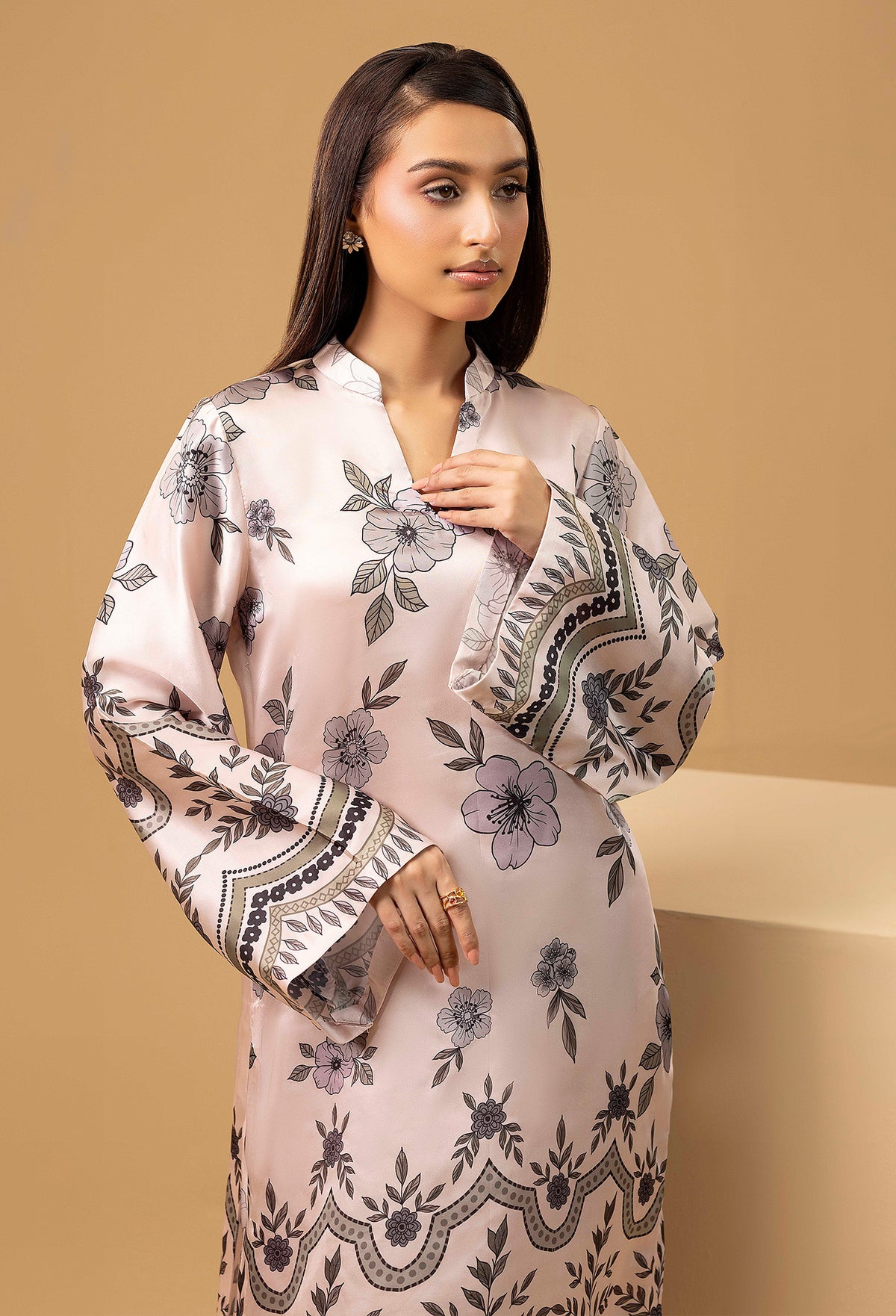 2 Piece – Printed Shamoz Silk