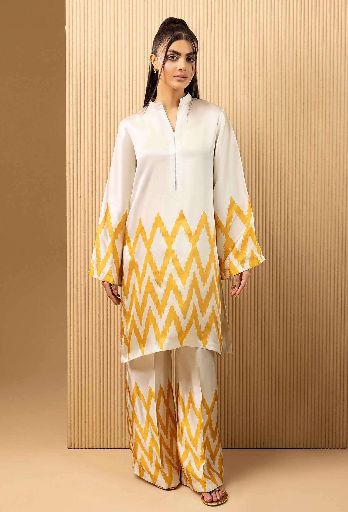 2 Piece – Printed Shamoz Silk