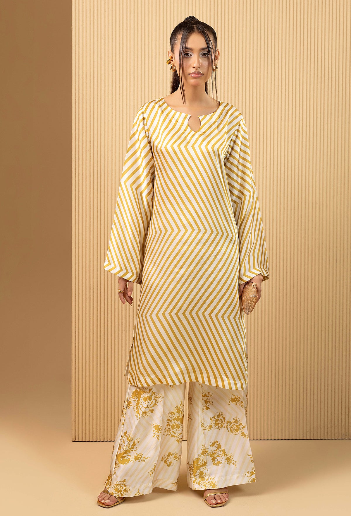 2 Piece – Printed Shamoz Silk