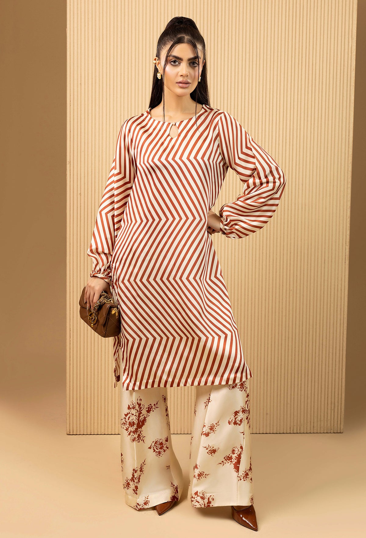 2 Piece – Printed Shamoz Silk
