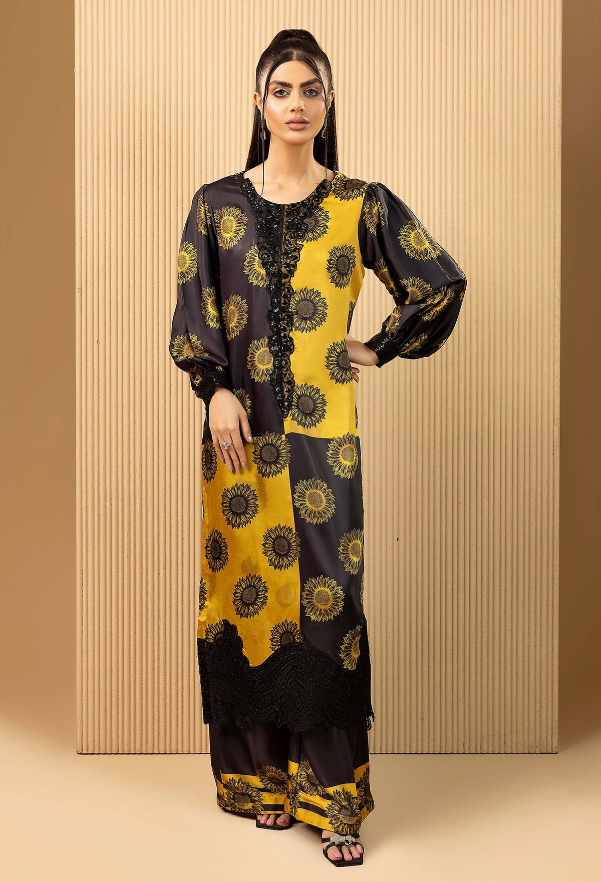 2 Piece – Printed Shamoz Silk