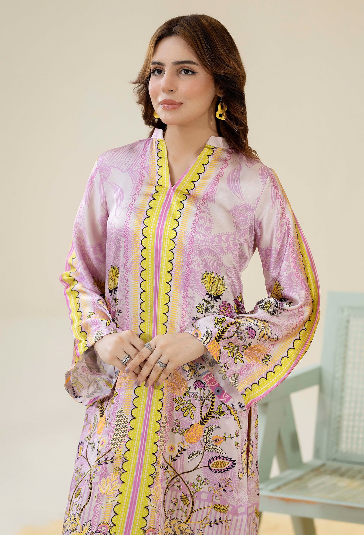 2 Piece – Printed Shamoz Silk