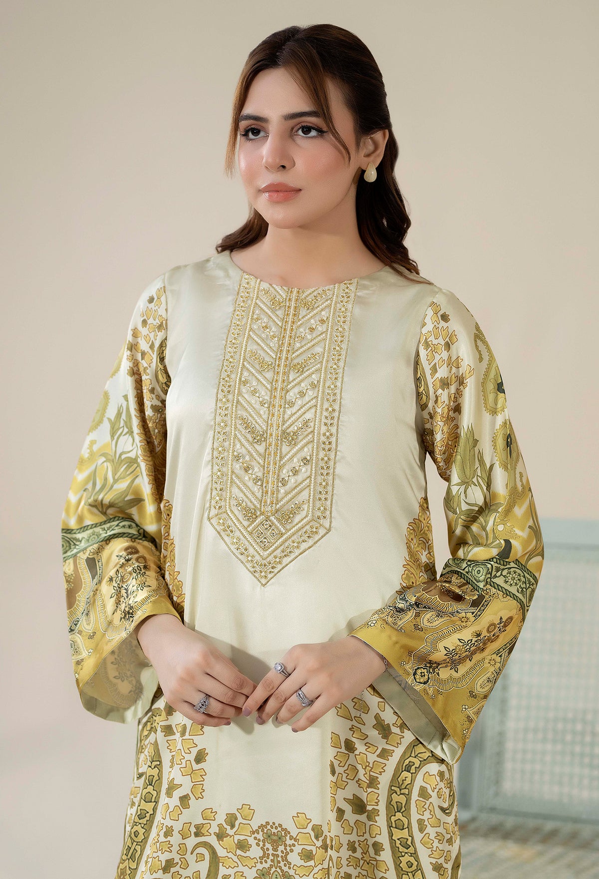 2 Piece – Printed Shamoz Silk