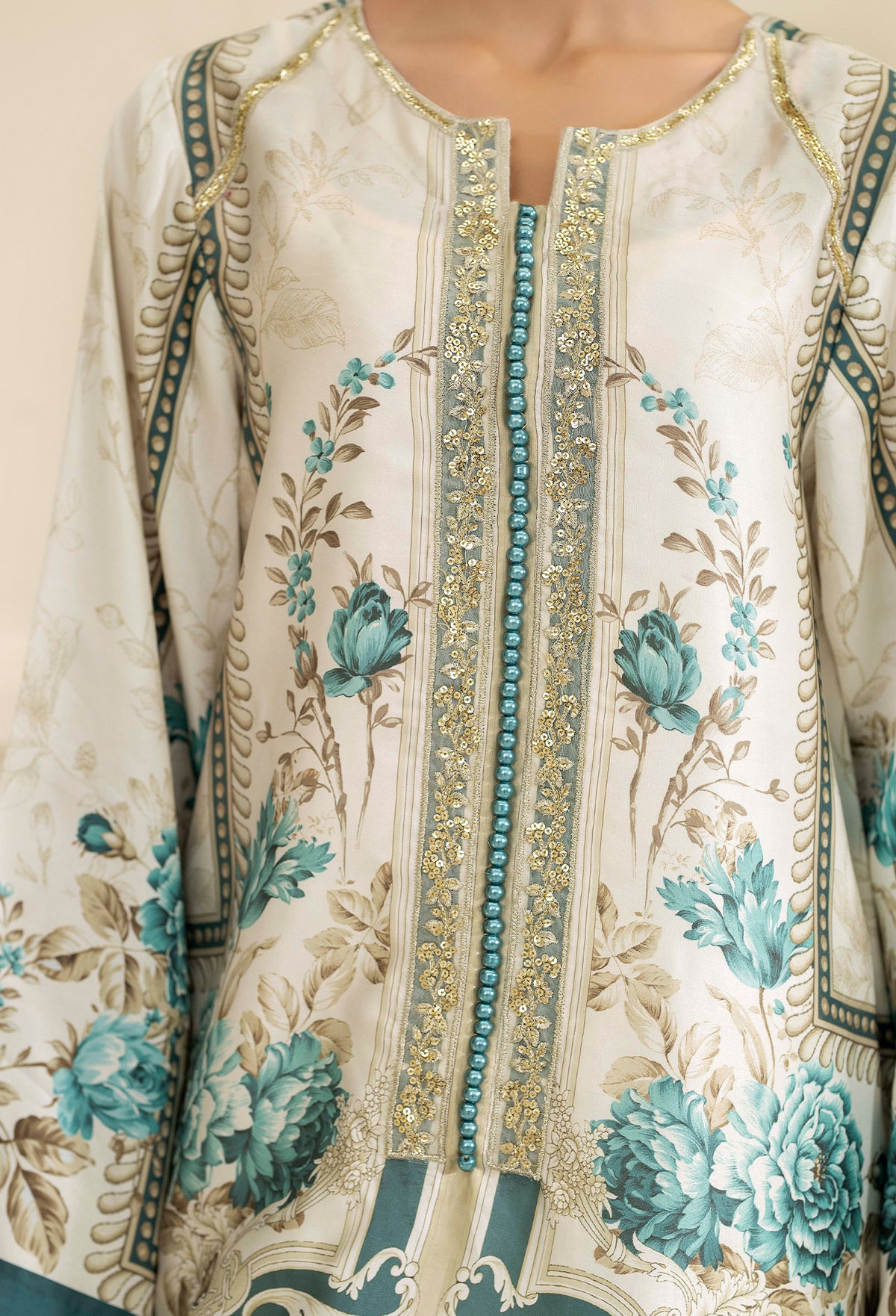 2 Piece – Printed Shamoz Silk
