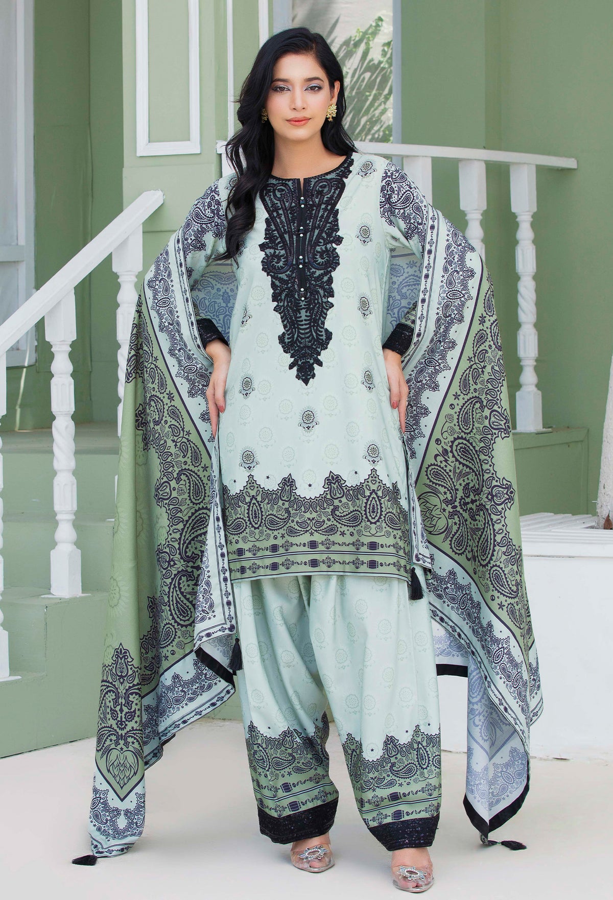 3 Piece – Printed Khaddar