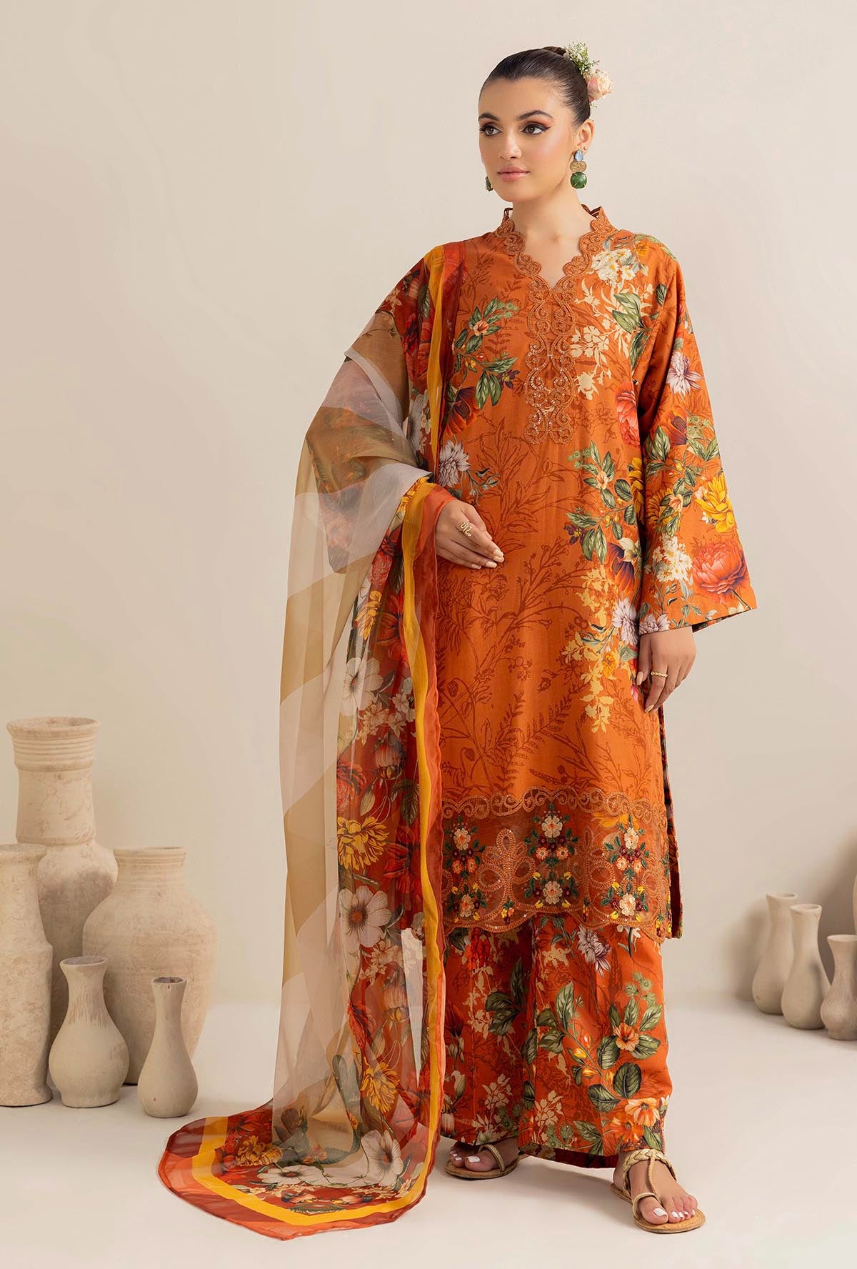 1 Piece – Embroidered Khaddar