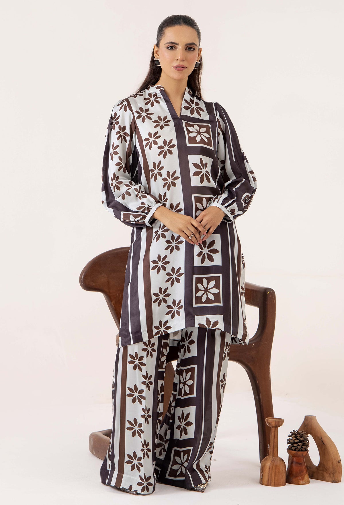 2 Piece – Printed Shamoz Silk