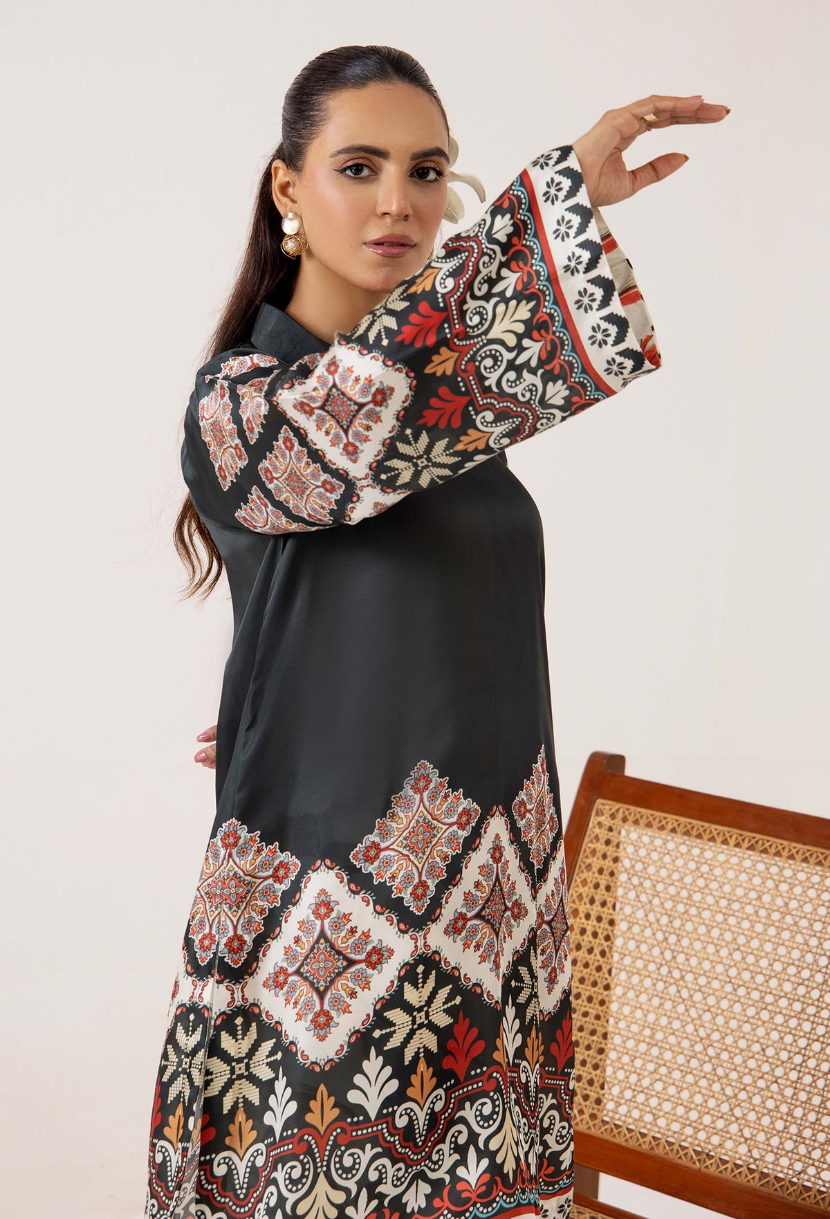 2 Piece – Printed Shamoz Silk
