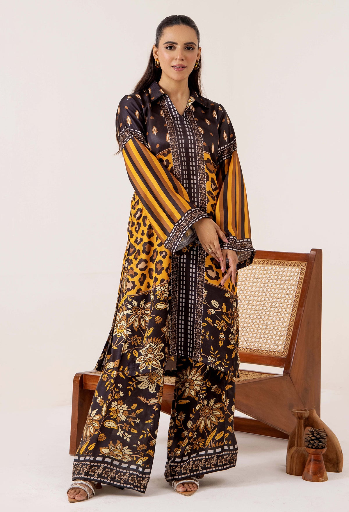 2 Piece – Printed Shamoz Silk