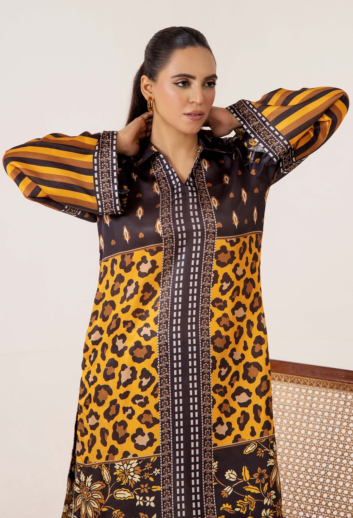 2 Piece – Printed Shamoz Silk