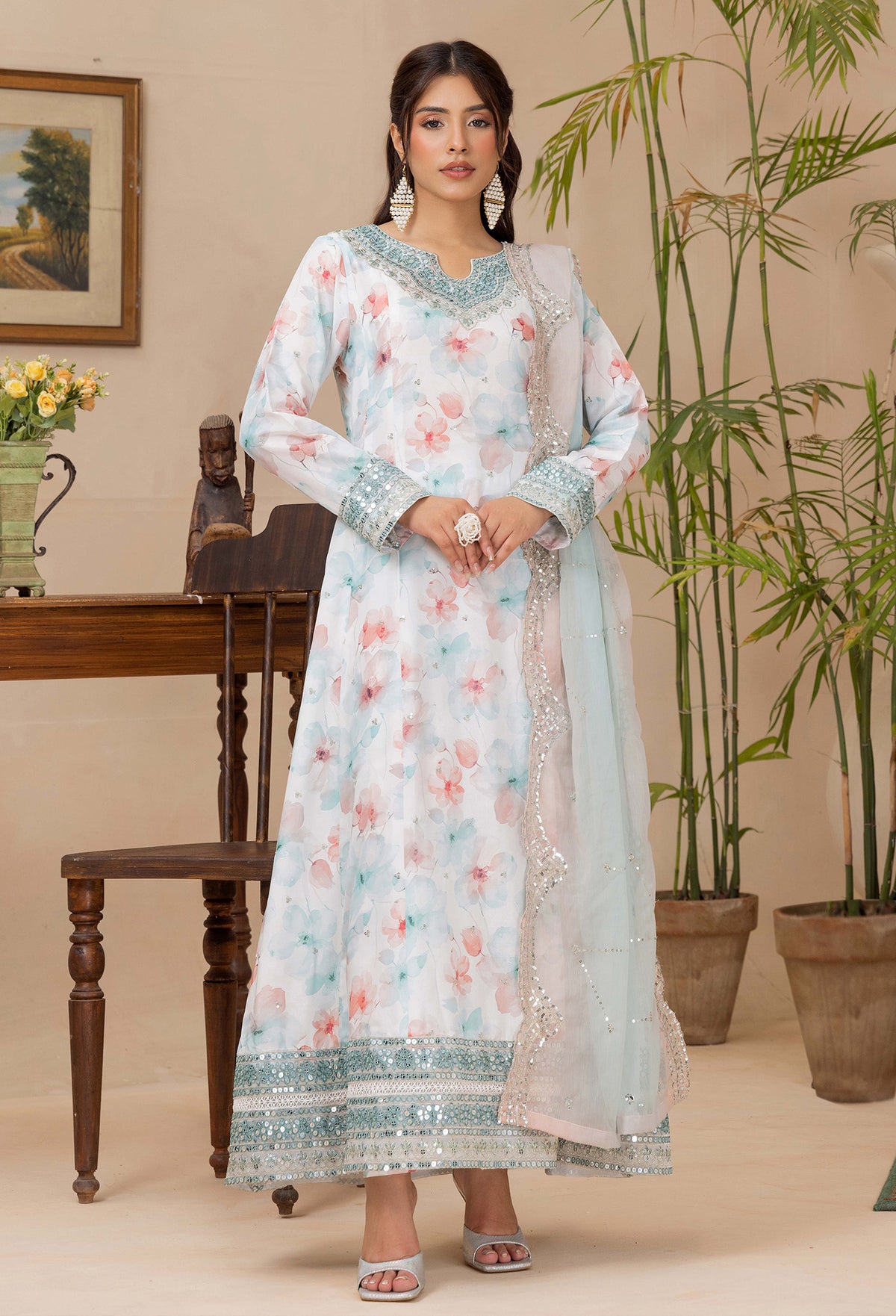 3 Piece – Printed Lawn