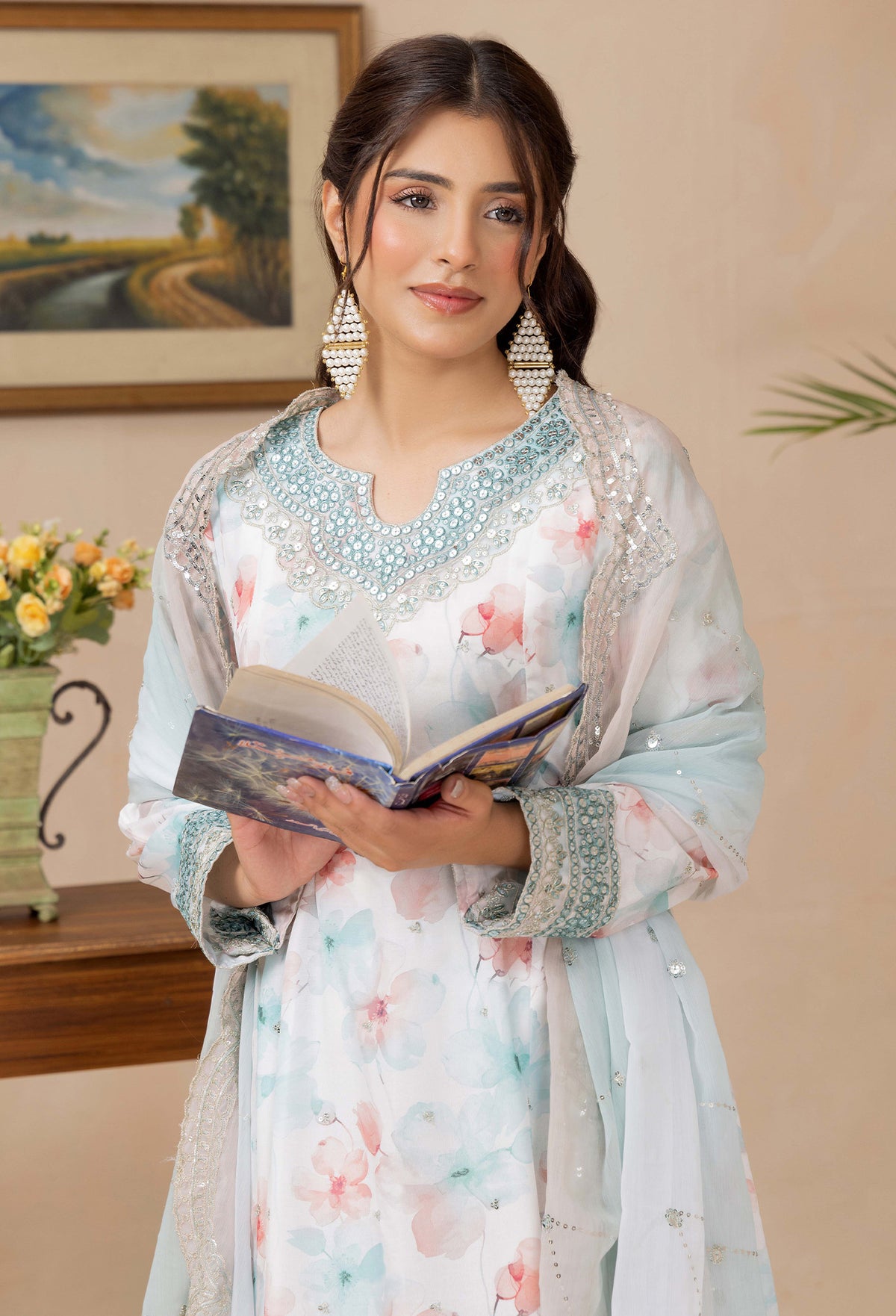 3 Piece – Printed Lawn