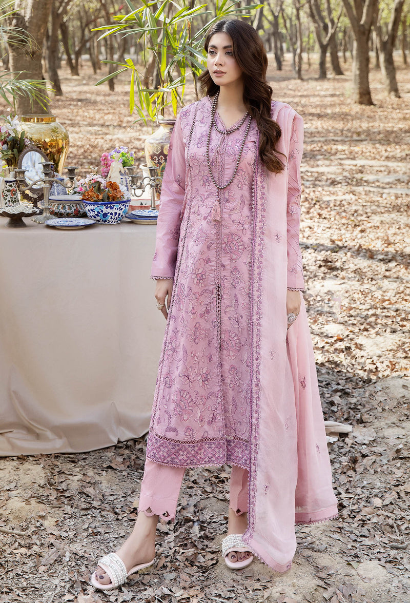 Blossom Unstitched Embroidered Lawn by Adan's Libas
